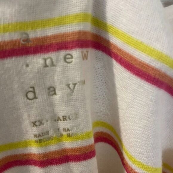 a new day Women's Striped Round Scoop Neck Sleeveless‎ Tank Top - Picture 7 of 7